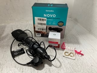 4 X ASSORTED ITEMS TO INCLUDE HOMEDICS NOVO MINI MASSAGE GUN: LOCATION - I1