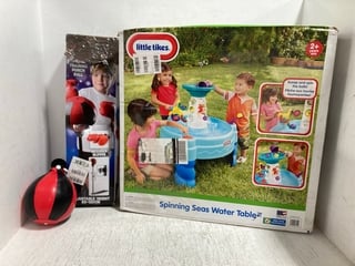 3 X ASSORTED CHILDRENS ITEMS TO INCLUDE LITTLE TIKES SPINNING SEAS WATER TABLE: LOCATION - J4