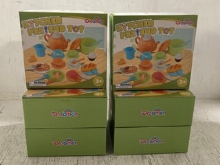 6 X DREAMON CHILDRENS PLASTIC KITCHEN PRETEND TOY SETS: LOCATION - J5