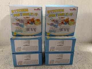 6 X DREAMON CHILDRENS PLASTIC KITCHEN PRETEND TOY SETS: LOCATION - J5