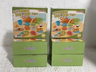 6 X DREAMON CHILDRENS PLASTIC KITCHEN PRETEND TOY SETS: LOCATION - J6