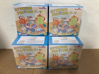 6 X DREAMON CHILDRENS PLASTIC KITCHEN PRETEND TOY SETS: LOCATION - J7