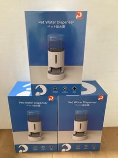 3 X AUTOMATIC PET WATER DISPENSERS: LOCATION - J9