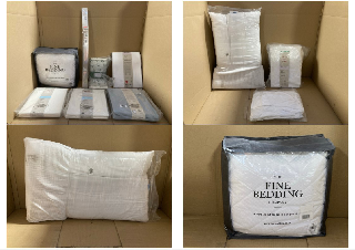 QTY OF TEXTILES/BEDDING TO INCLUDE THE FINE BEDDING COMPANY BREATHE KINGSIZE MATTRESS PROTECTOR: LOCATION - J12