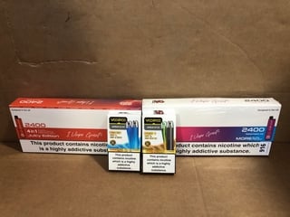 QTY OF ASSORTED DISPOSABLE VAPES AND PODS TO INCLUDE VOOPOO ARGUS G2 MINI AND PACK OF IVG 2400 WATERMELON ICE DISPOSABLE VAPES (PLEASE NOTE: 18+YEARS ONLY. ID MAY BE REQUIRED): LOCATION - E0