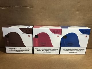 3X ASSORTED ELFBAR DISPOSABLE VAPES TO INCLUDE CHERRY COLA AND WATERMELON BG (PLEASE NOTE: 18+YEARS ONLY. ID MAY BE REQUIRED): LOCATION - E0