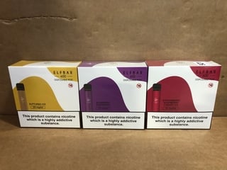 3X ASSORTED ELFBAR DISPOSABLE VAPES TO INCLUDE STRAWBERRY RASPBERRY CHERRY ICE AND ELFTURBO ICE (PLEASE NOTE: 18+YEARS ONLY. ID MAY BE REQUIRED): LOCATION - E0