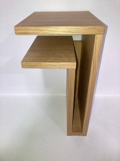 MAZE INTERIOR F-SHELF LEFT IN OAK VENEER - RRP £199: LOCATION - BR1