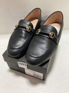 DUNE LONDON GRANGE LADIES LOAFERS IN BLACK - SIZE UK 6: LOCATION - BR6