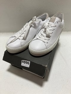 WHISTLES RAIFE MINIMAL TRAINERS IN WHITE - SIZE UK 6 - RRP £139: LOCATION - BR6