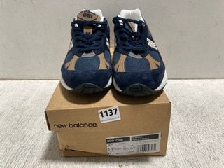 NEW BALANCE CLASSIC 991 TRAINERS IN BLUE - SIZE UK 10: LOCATION - BR8