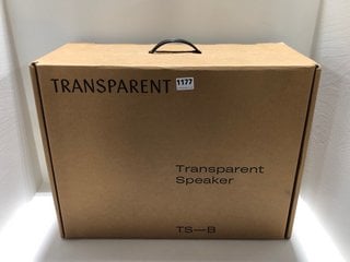 TRANSPARENT TS-B-B LARGE SPEAKER - RRP £900: LOCATION - BR10