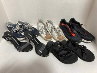 QTY OF ASSORTED FOOTWEAR TO INCLUDE PAIR OF ON CLOUD NOVA TRAINERS IN NAVY AND WHITE : SIZE 7 UK: LOCATION - CR2