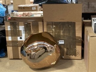 2 X TOM DIXON MELT GOLD MINI LIGHT SHADES: LOCATION - CR10