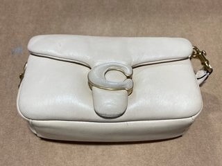 COACH PILLOW TABBY LEATHER HANDBAG IN IVORY: LOCATION - C4T