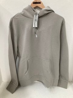 RALPH LAUREN CLASSIC HOODIE IN GREY - SIZE M: LOCATION - C4T