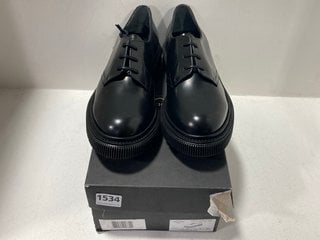 ADIEV MENS EVENING LACE UP SHOES IN BLACK - UK 12: LOCATION - DR7