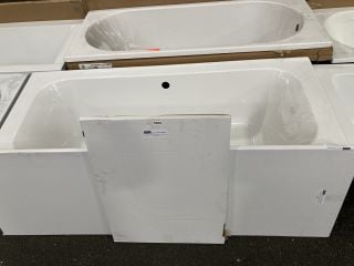 1800 X 800MM NTH DOUBLE ENDED BATH WITH A GREY GLOSS MDF BATH SIDE & END PANEL - RRP £499: LOCATION - B7