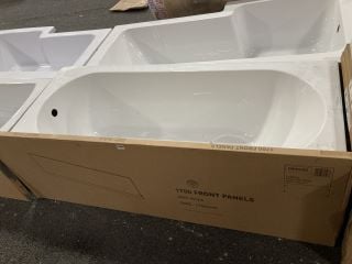 1700 X 700MM NTH SINGLE ENDED BATH WITH A AVOLA GREY MDF BATH SIDE PANEL - RRP £399: LOCATION - B7