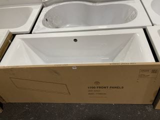 1700 X 700MM NTH DOUBLE ENDED BATH WITH A AVOLA GREY MDF BATH SIDE PANEL - RRP £429: LOCATION - B7