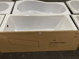 1700 X 750MM NTH SINGLE ENDED BATH WITH A AVOLA GREY BATH SIDE PANEL - RRP £439: LOCATION - B7