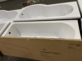 1700 X 700MM NTH SINGLE ENDED BATH WITH A AVOLA GREY BATH SIDE PANEL - RRP £429: LOCATION - B8