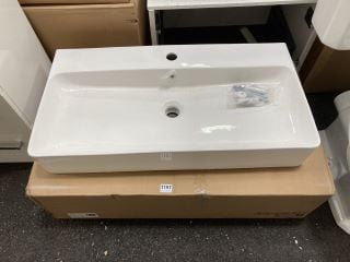 (COLLECTION ONLY) 810 X 420MM 1TH CERAMIC COUNTERTOP BASIN - RRP £320: LOCATION - A6