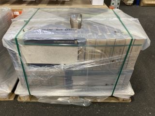 PALLET OF ALELUIA CERAMICS 600 X 300MM TILES IN URBAN STONE GREGE, APPROX 47M2 IN TOTAL WEIGHT OF PALLET 704KG - RRP £2243: LOCATION - B3 (KERBSIDE PALLET DELIVERY)