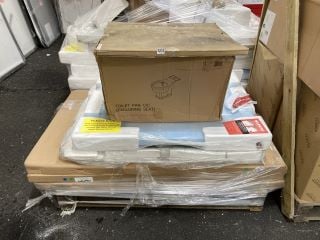 (COLLECTION ONLY) PALLET OF ASSORTED SHOWER TRAYS WITH OTHER ITEMS - RRP £1500: LOCATION - A7