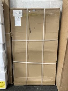 (COLLECTION ONLY) CLEAR GLASS SILVER FRAMED 1400 X 800 X 150MM OFFSET BATH SHOWER SCREEN - RRP £425: LOCATION - A8