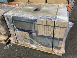 PALLET OF ALELUIA CERAMICS 600 X 300MM TILES IN URBAN STONE GREY, APPROX 47M2 IN TOTAL WEIGHT OF PALLET 704KG - RRP £2243: LOCATION - B1 (KERBSIDE PALLET DELIVERY)