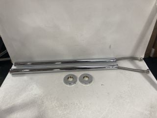 PAIR OF FREESTANDING BATH TAP EXTENSION LEGS IN CHROME - RRP £240: LOCATION - R1