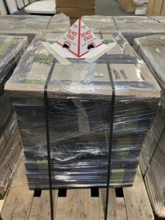 PALLET OF ALELUIA CERAMICS 600 X 300MM TILES IN PIAZEN OYSTER, APPROX 39M2 IN TOTAL WEIGHT OF PALLET 594KG - RRP £1892: LOCATION - A1 (KERBSIDE PALLET DELIVERY)