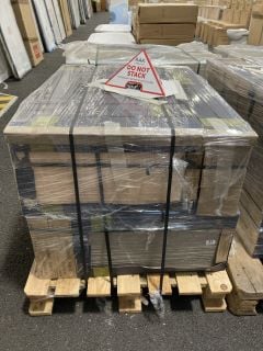 PALLET OF ALELUIA CERAMICS 600 X 300MM TILES IN PIAZEN GROOVE ASH, APPROX 47M2 IN TOTAL WEIGHT OF PALLET 704KG - RRP £2243: LOCATION - A1 (KERBSIDE PALLET DELIVERY)