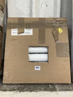 WHITE HORIZONTAL SINGLE OVAL TUBED RADIATOR 413 X 600MM - RRP £80: LOCATION - B4