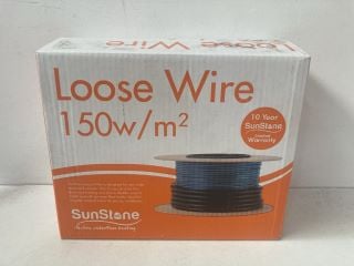 BOX OF SUN STONE ELECTRIC UNDERFLOOR HEATING WIRE 51M COIL 150W/M2 - RRP £157: LOCATION - R2