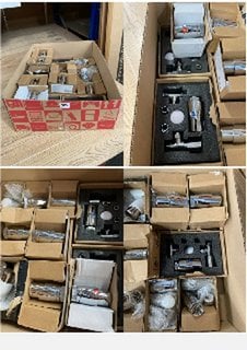 QTY OF ASSORTED RADIATOR VALVES TO INCLUDE CHROME TRV VALVES WITH LOCK SHIELDS - RRP £800: LOCATION - R2