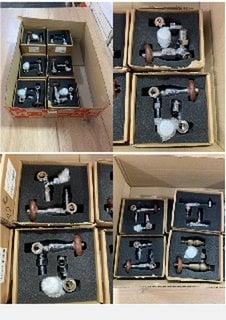 QTY OF ASSORTED TRADITIONAL TRV VALVES WITH LOCK SHIELDS - RRP £720: LOCATION - R2