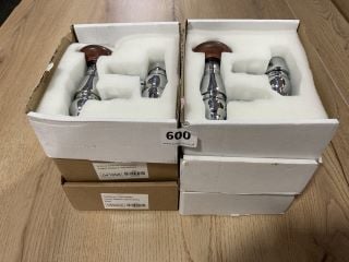 QTY OF ASSORTED TRV VALVES WITH LOCK SHIELDS - RRP £540: LOCATION - R2