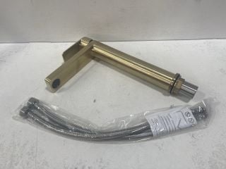 HIGH MONO BASIN MIXER TAP IN BRUSHED BRASS - RP £240: LOCATION - R3