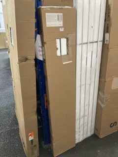 WHITE VERTICAL DOUBLE SLIM PANEL RADIATOR 1600 X 280MM - RRP £595: LOCATION - BACK RACK