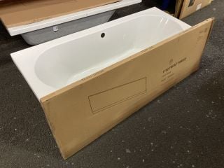 1700 X 700MM NTH SINGLE ENDED BATH WITH A GREY AVOLA MDF BATH SIDE PANEL - RRP £439: LOCATION - R4