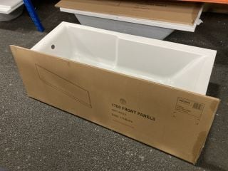 1700 X 750MM NTH SINGLE ENDED BATH WITH A GREY AVOLA MDF BATH SIDE PANEL - RRP £449: LOCATION - R4