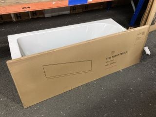 1700 X 750MM NTH SINGLE ENDED BATH WITH A GREY AVOLA MDF BATH SIDE PANEL - RRP £449: LOCATION - R4