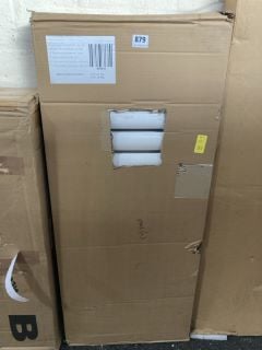 WHITE HORIZONTAL DOUBLE OVAL TUBED RADIATOR 1003 X 400MM - RRP £445: LOCATION - B4