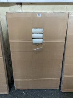 WHITE OVAL TUBED HEATED TOWEL RADIATOR 960 X 600MM - RRP £340: LOCATION - B7