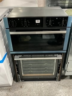 NEFF BUILT IN DOUBLE ELECTRIC OVEN: MODEL U1ACE5HN0B - RRP £795: LOCATION - C6