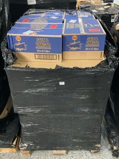 PALLET OF WALKERS SALT & VINEGAR SQUARES CRISPS (BBE 23/11/24) TO INCLUDE THORNTONS CLASSIC CHOCOLATE BOX: LOCATION - B4 (KERBSIDE PALLET DELIVERY)