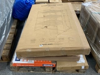 PALLET OF ASSORTED HOUSEHOLD ITEMS TO INCLUDE DRY SOON 3 TIER HEATED AIRER DELUXE: LOCATION - B6 (KERBSIDE PALLET DELIVERY)