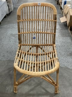 RATTAN BAMBOO CHAIR IN NATURAL: LOCATION - B6